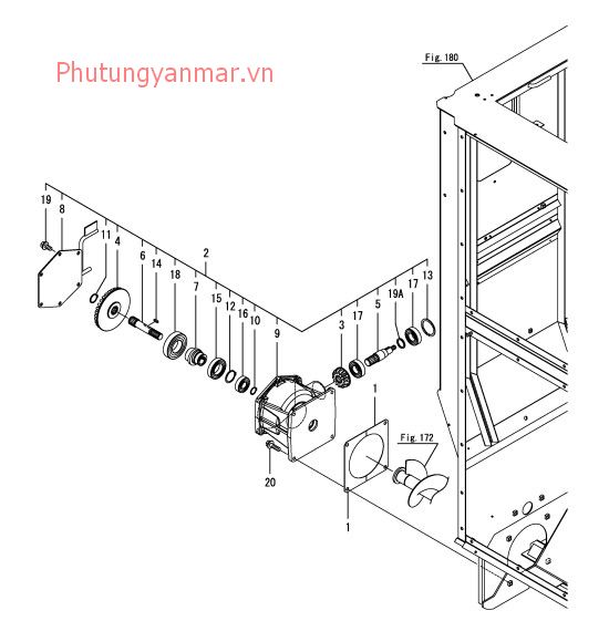 Trống cuốn lúa vào